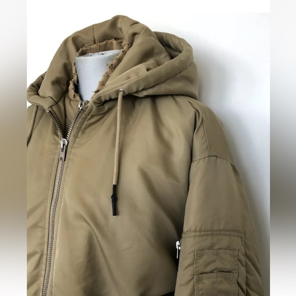 IRO tan oversized bomber jacket - Picture 4 of 12